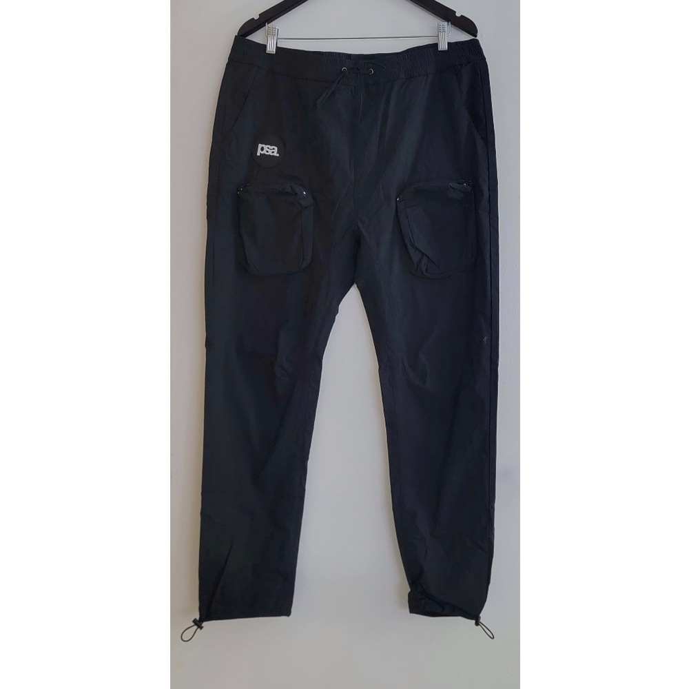 Psa black pants size 3XL windbrakers sweats athletic casual joggers
